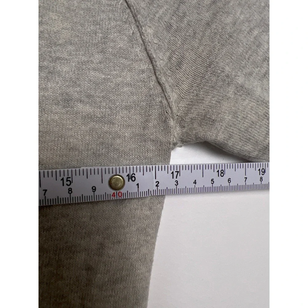 James Perse Women's 3/4 Sleeve Casual Pullover Terry Sweatshirt Dress 2 S Gray‎